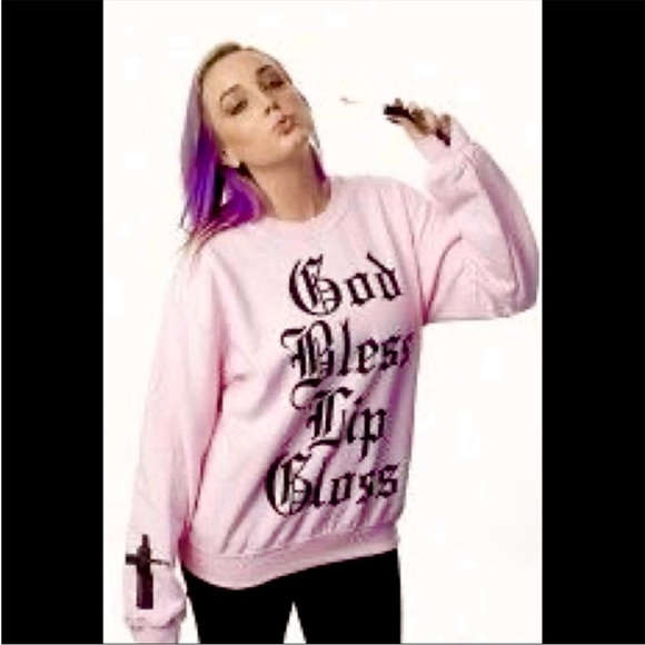 Jeffree Star Beauty Forever Pink Graphic Crewneck Sweatshirt, Size Large, NWOT - Picture 2 of 12